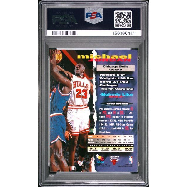 Michael Jordan 1993 Stadium Club #169 PSA 8