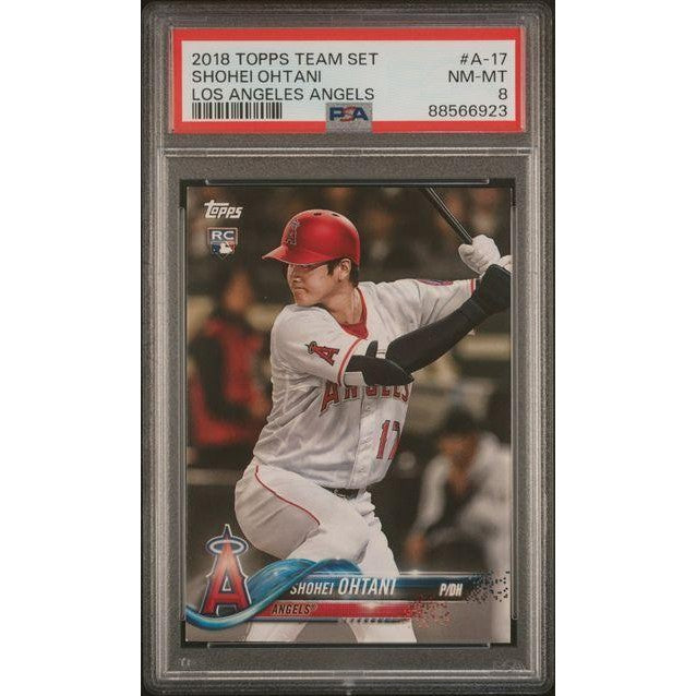 Shohei Ohtani 2018 Topps Baseball Team Set Los Angeles Variation #A-17 PSA 8 – Rookie
