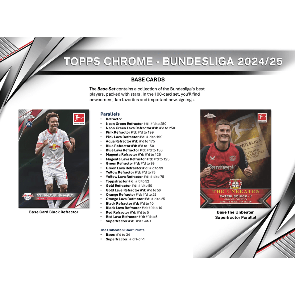 2024-25 Topps Chrome Bundesliga Soccer Hobby Box