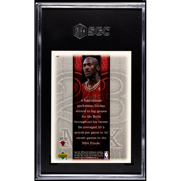Michael Jordan 1999-00 Upper Deck MVP #186 SGC 9.5