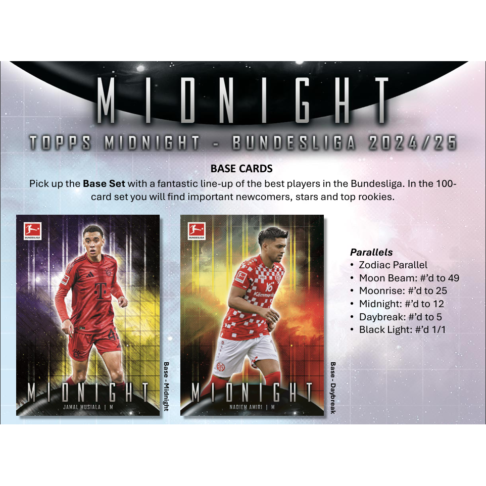 2024-25 Topps Bundesliga Midnight Soccer Hobby Box
