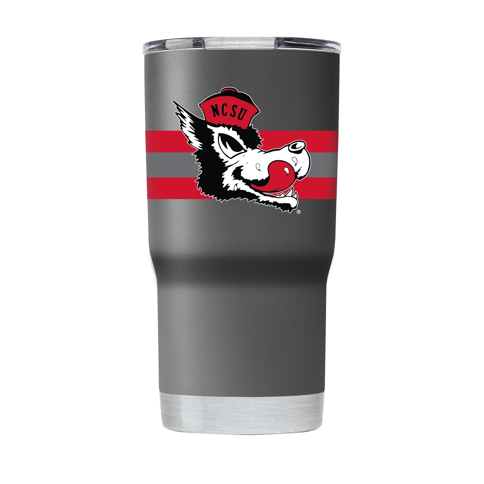 NC State Wolfpack Slobbering Wolf Tumbler – Slate Gray 20oz / 30oz