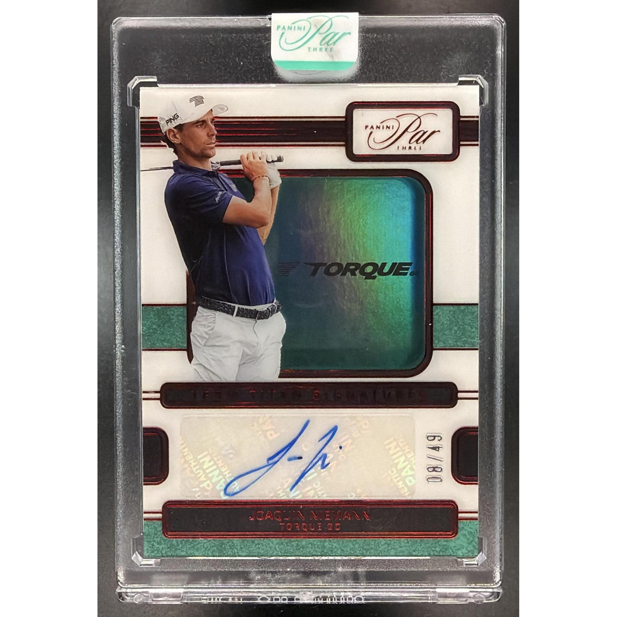 2026 Panini Par Three LIV Golf Joaquin Niemann #TTS-JN Non-Graded Auto 08/49