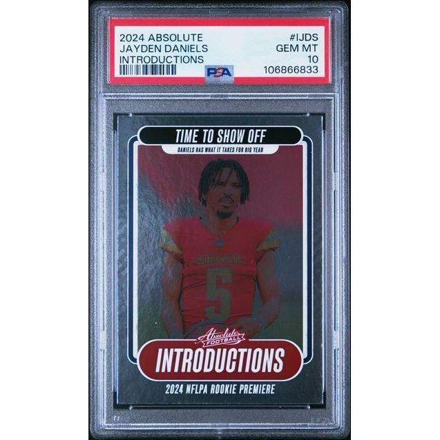 2024 Panini Absolute Introductions #IJDS Jayden Daniels PSA 10