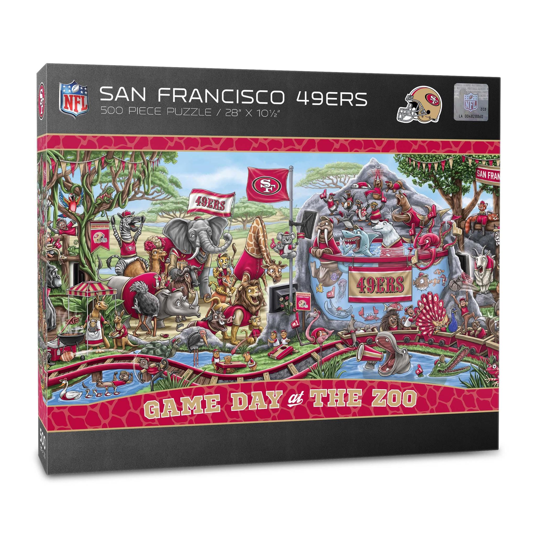 San Francisco 49ers Game Day at the Zoo 500 pc Puzzle