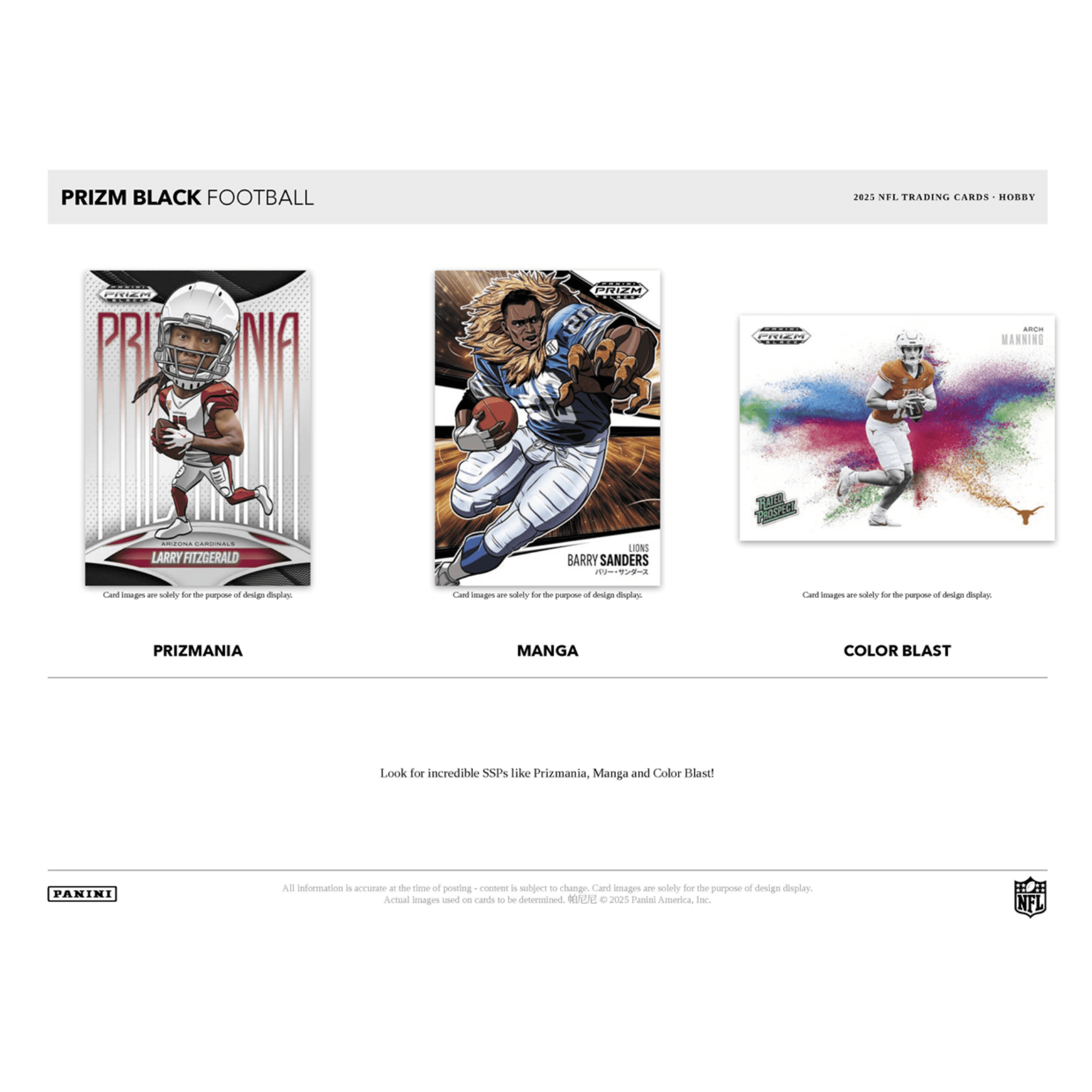 2025 Panini Prizm Black Football Hobby Box