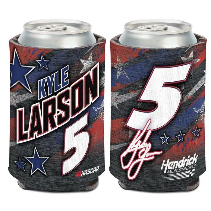 Kyle Larson Patriotic Can Cooler 12 oz