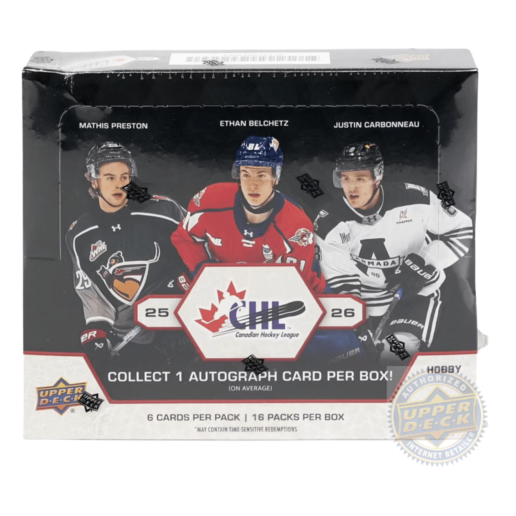 2025-26 Upper Deck CHL Hockey Hobby Box