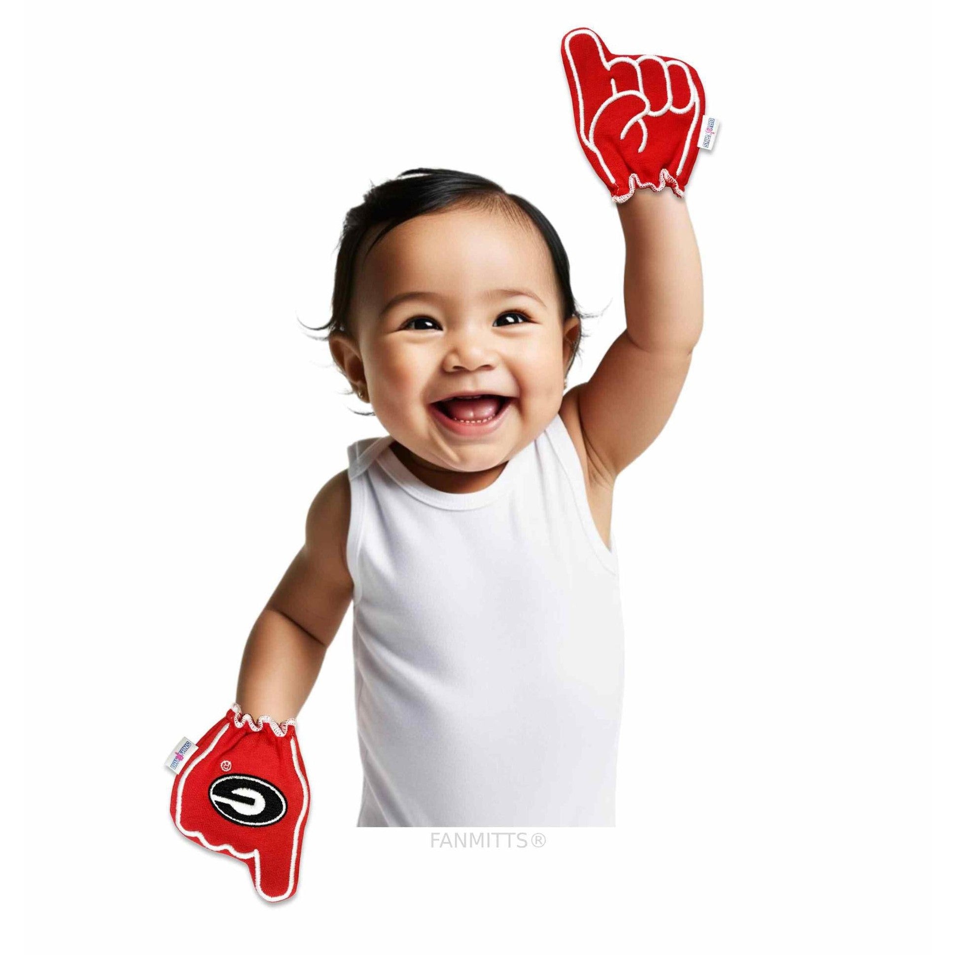 Georgia Bulldogs FanMitts™ – Official Baby Mittens Newborn & Infant Sizes