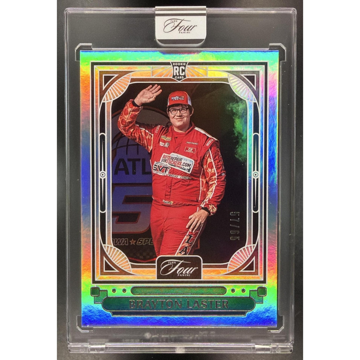 2026 Panini Four Racing Brayton Laster #16 57/65 Non-Graded
