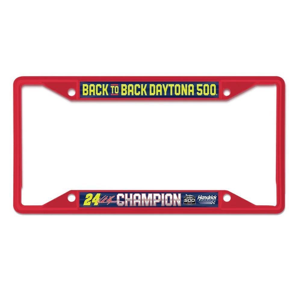 William Byron #24 2025 Daytona 500 Race Win License Plate Frame