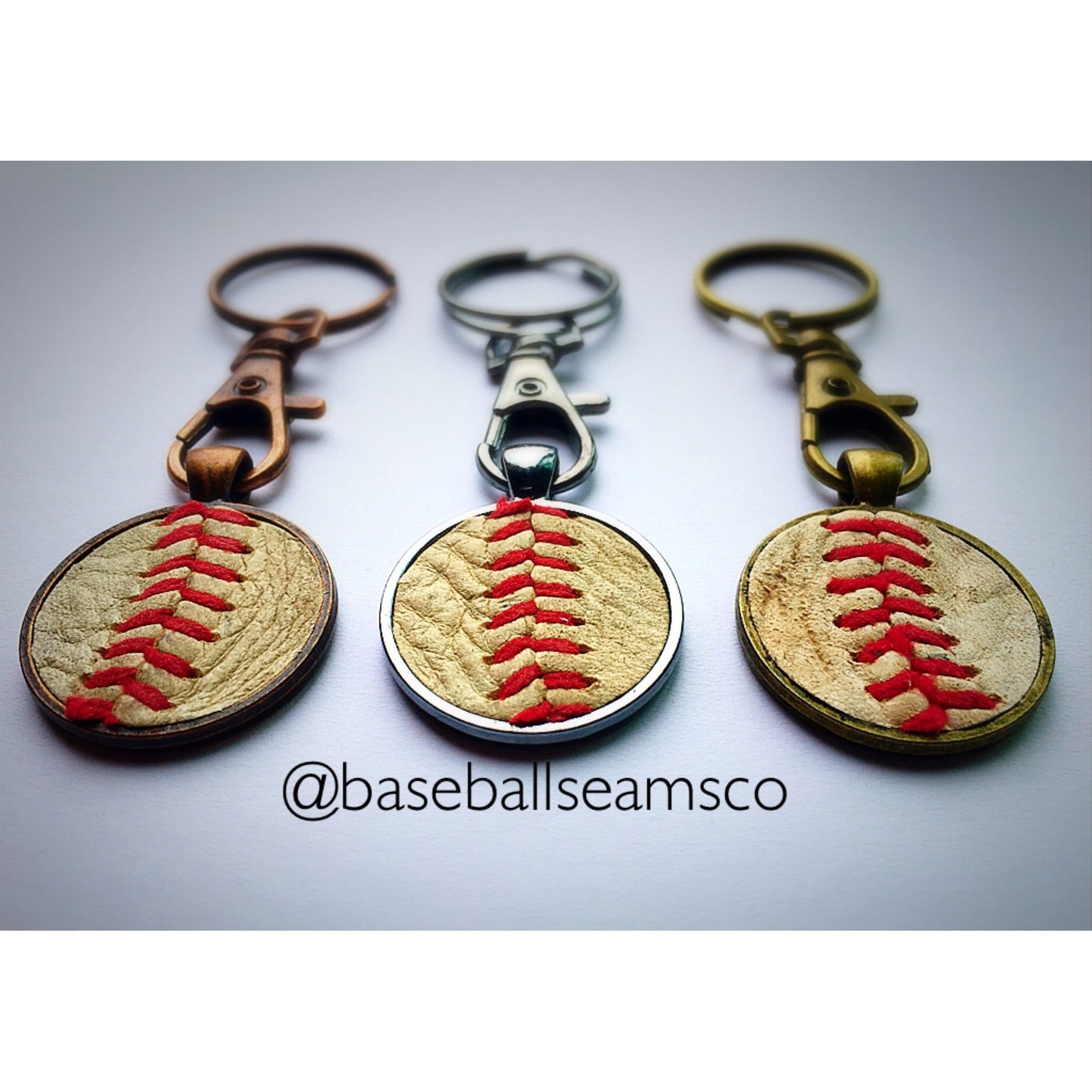Baseball Seam Keychain