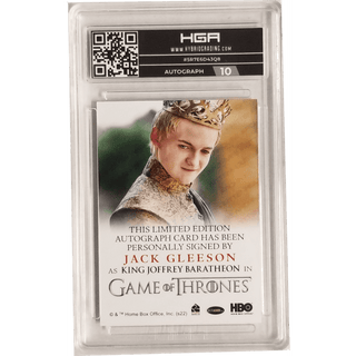 King Joffrey Baratheon: 2022 Rittenhouse Game of Thrones Complete Series Volume 2 Autograph Jack Gleeson HGA 10
