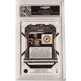 Bennedict Mathurin 2022-23 Panini Prizm #254 HGA 9.0