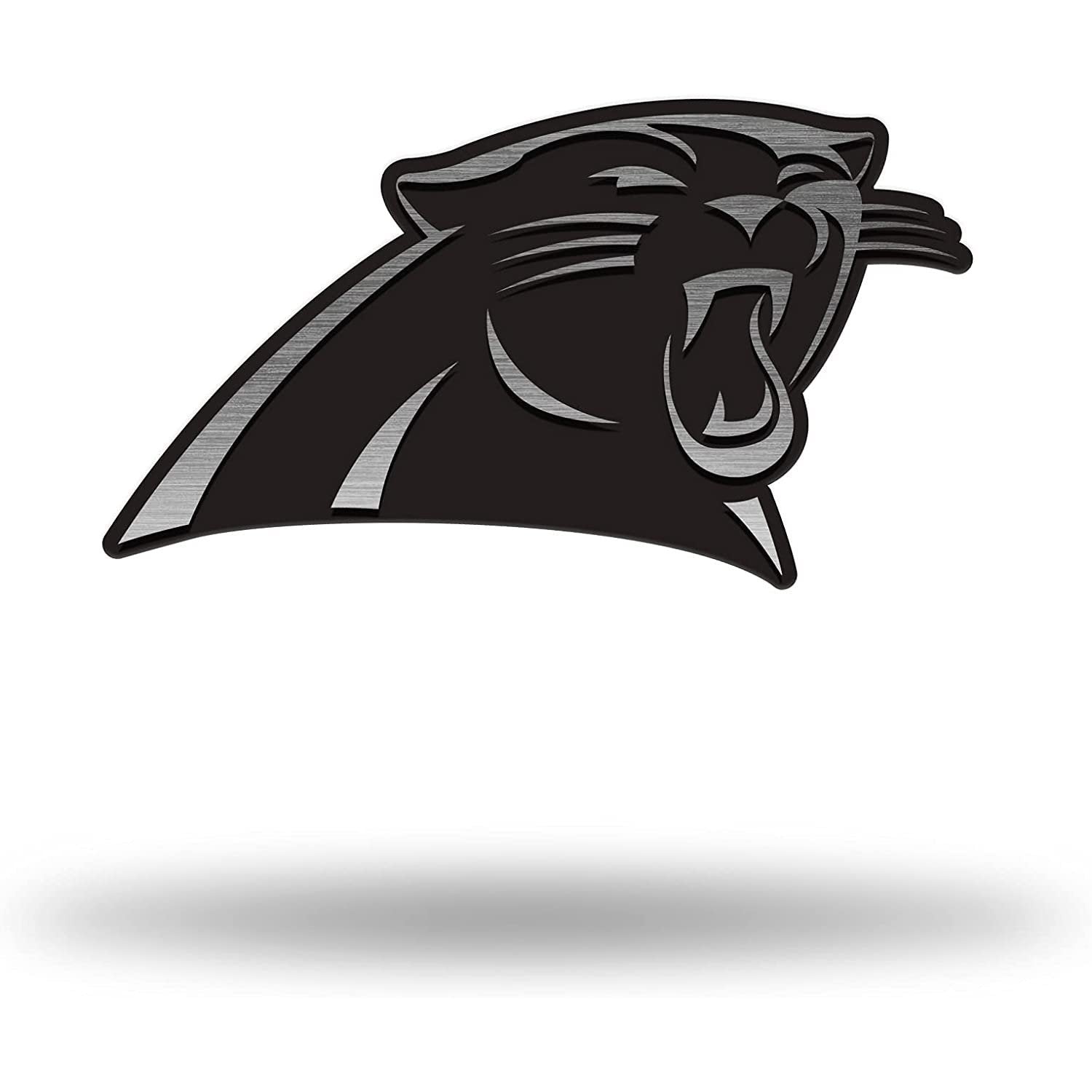 Carolina Panthers Solid Metal Auto Emblem Antique Nickel Design