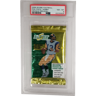 2000 Score Football Foil Pack - Hobby Rookie Preview PSA 8