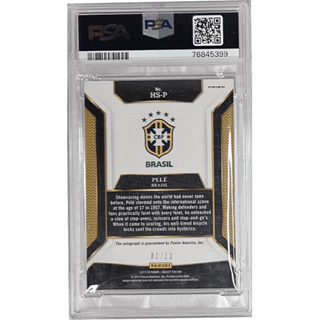 Pele: 2017 Panini Select Historic Sig-Gold PSA/DNA Cert. #HS-P PSA Auto 9