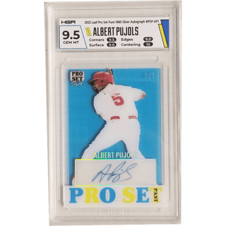 Albert Pujols: 2023 Pro Set Pure 1960 Silver Autograph #PSP-AP1 HGA 9.5