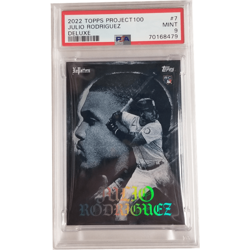 Julio Rodriguez: 2022 Topps Projected 100 Deluxe #7 PSA 9