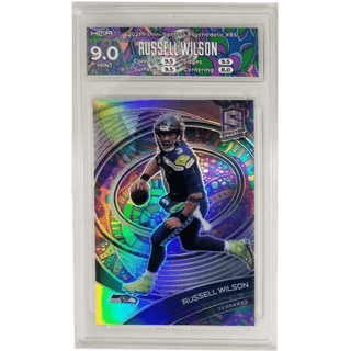 Russell Wilson 2021 Panini Spectra Psychedelic #85 HGA 9.0