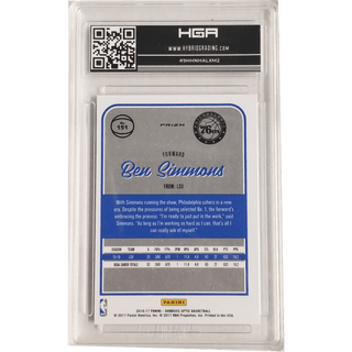 Ben Simmons: 2016-17 Panini Donruss Optic Holo #151 HGA 9.0