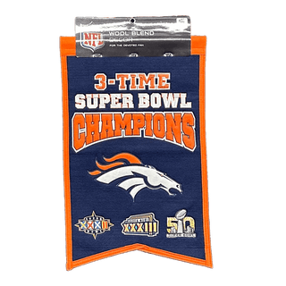 Banner: Denver Broncos- Super Bowl