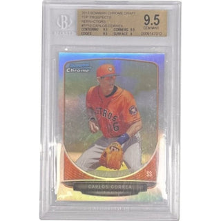 Carlos Correa - 2013 Bowman Chrome Draft Top Prospects Refractors #TP10