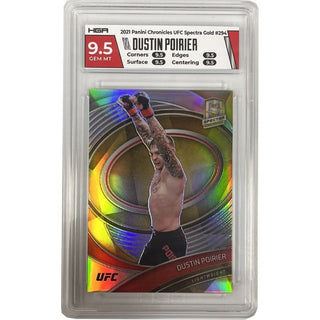 Dustin Poirier - 2021 Panini Chronicles UFC Spectra Gold #294