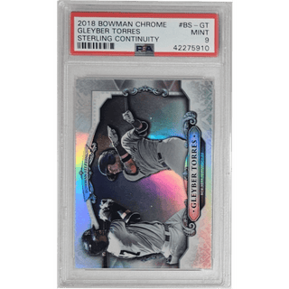 Gleyber Torres: 2018 Bowman Chrome Sterling Continuity #BS-GT PSA 9