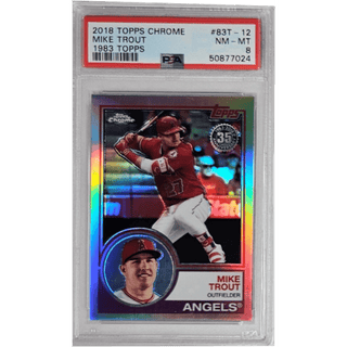 Mike Trout: 2018 Topps Chrome 1983 Topps #83T-12 PSA 8