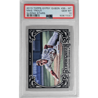 Mike Trout: 2013 Topps Gypsy Queen Sliding Stars #SS-MT PSA 10