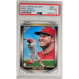 Mike Trout: 2019 Topps Gallery Masterpiece #MP-1 PSA 10