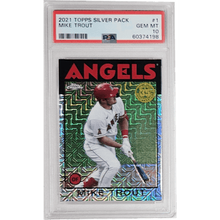 Mike Trout: 2021 Topps Silver Pack #1 PSA 10