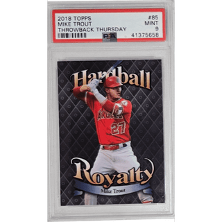 Mike Trout: 2018 Topps Throwback Thursday #85 PSA 9