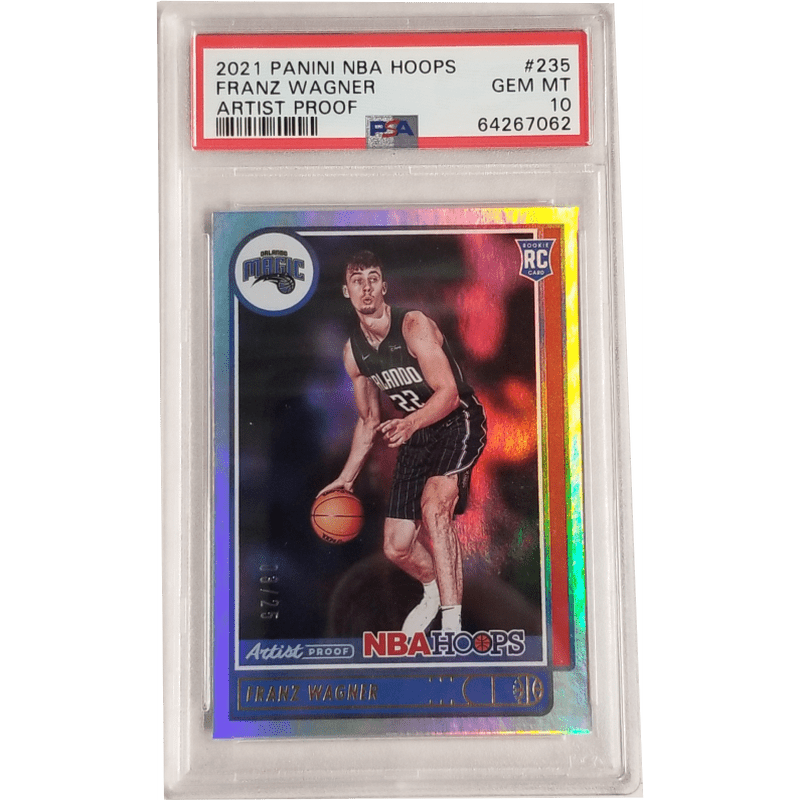 Franz Wagner 2021 Panini NBA Hoops Artist Proof #235 PSA 10