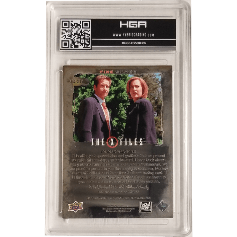 Fox Mulder & Dana Scully 2020 Upper Deck X-Files Employee Exclusive #UD-XF HGA 7.0