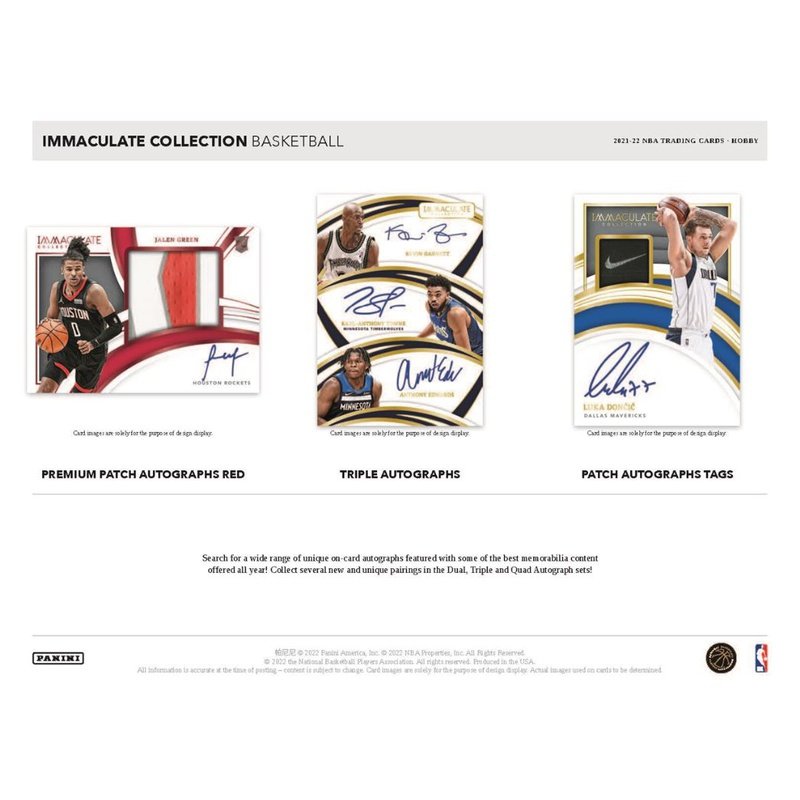 2021-22 Panini Immaculate Basketball Hobby Box