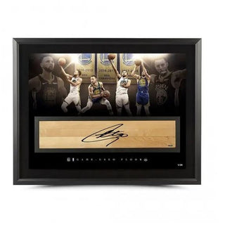 Autographed Floor: Steph Curry "Champion" NBA Game-Used Floor