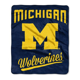 Blanket: Michigan Wolverines - 50x60 Raschel Alumni Design