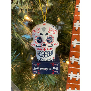 Ornament: New England Patriots - Sugar Skull