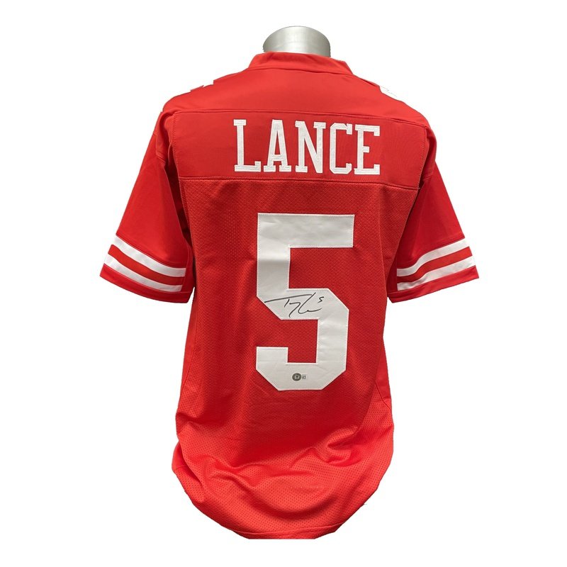 Trey Lance Signed Jersey. Beckett Witnessed