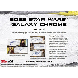 2022 Topps Star Wars Chrome Galaxy Hobby Pack