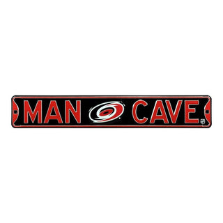 Carolina Hurricanes Steel Street Sign Logo-MAN CAVE