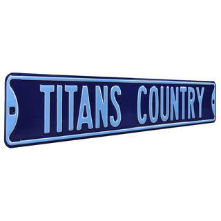 Tennessee Titans Steel Street Sign-TITANS COUNTRY