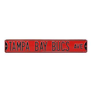 Tampa Bay Buccaneers Steel Street Sign-TAMPA BAY BUCS AVE