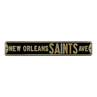 New Orleans Saints Steel Street Sign-NEW ORLEANS SAINTS AVE