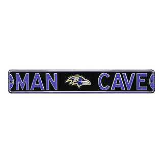 Baltimore Ravens Steel Street Sign Logo-MAN CAVE