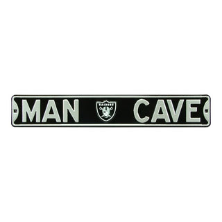 Las Vegas Raiders Steel Street Sign Logo-MAN CAVE