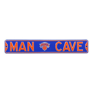 New York Knicks Steel Street Sign Logo-MAN CAVE
