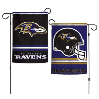 Garden Flag: Baltimore Ravens - 2 sided 12" X 18"